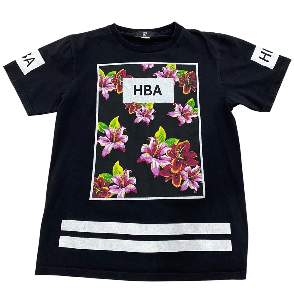 HOOD BY AIR | men’s Vintage 2017 streetwear Hawaiian flowers Y2K skater T-shirt